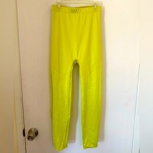 Yitty Leggings Chartreuse Neon Yellow-Green Size M